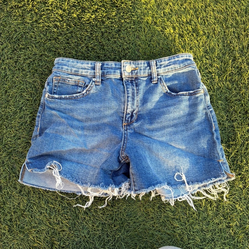 Joes Jeans Womens Size 26 W27 Cut Off Denim Shorts Blue Wash Frayed Hem Y2K